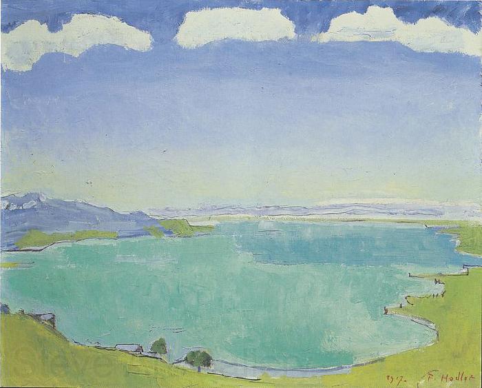 Ferdinand Hodler Genfersee von Caux aus